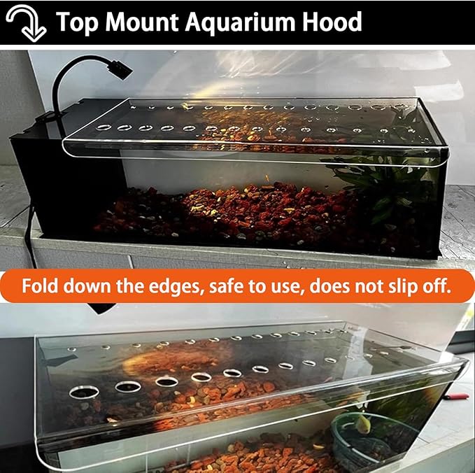 DIY Fish Aquarium Anti-Jumping Cover/Aquarium Lid, Custom & Cuttable Top Cover, Prevents Reptiles from Jumping Out