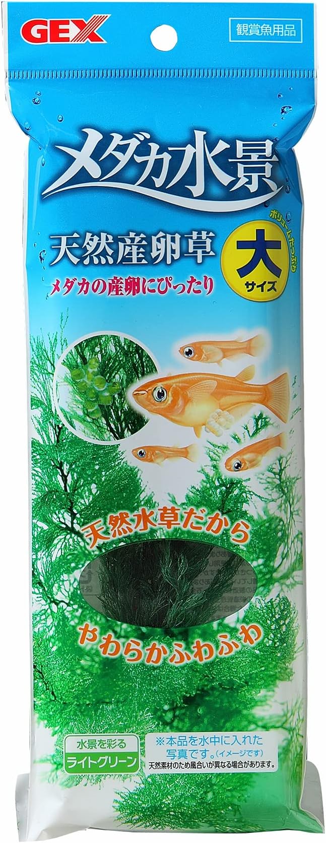 ジェックス Gex GEX Medaka Energetic Medaka Water Scene Natural Spawning Grass Large Set of 3