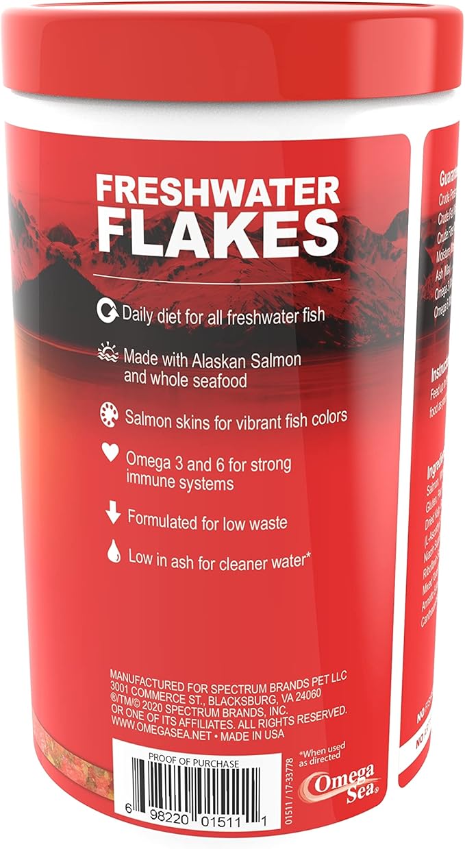 Omega One Freshwater Flakes, 5.3 oz