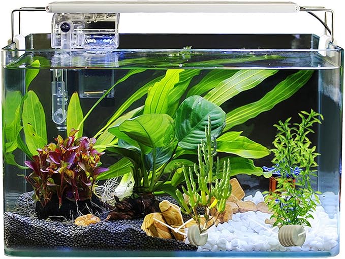 SnowTing 30 PCS Aquarium Plant Weights with Cable Ties, Aquarium Plant Anchors for Fixing Aquatic Live Plants, Anti-Floating Stone Flakes Weighted Blocks, Green