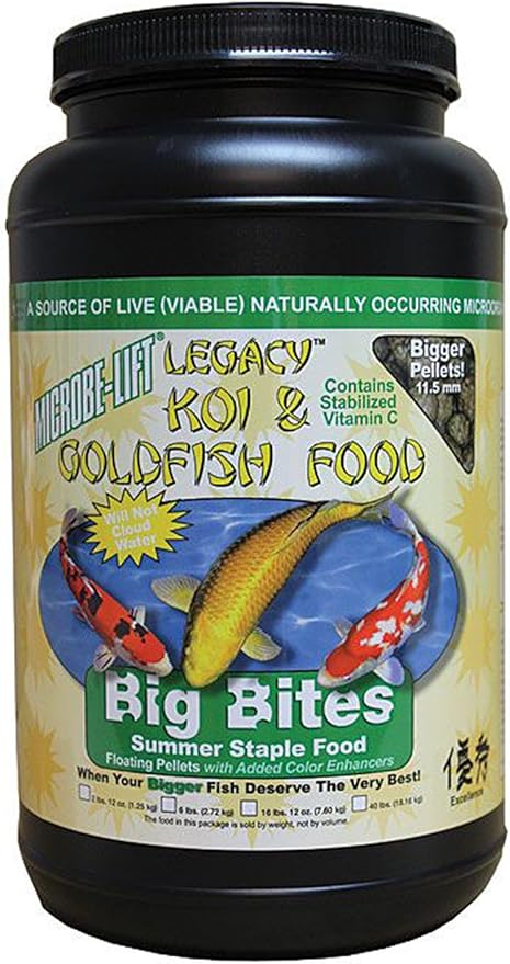 Microbe Lift 2lbs.12ounce-Pound Pond Microbe-Lift Legacy Big Bites Koi And Fish Food MLLBBMD