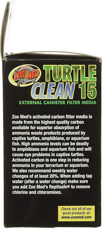 Zoo Med 6 Pack of Turtle Clean 15 Activated Carbon Inserts for All TurtleClean External Canister Aquarium Filters