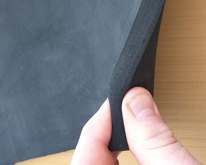 Aquarium Leveling Mat- Compressible Neoprene Foam, Water resistant, Heavy weight support, and Easy to Cut for Fish Tank Stability, Black (12.99 x 19.6 in)