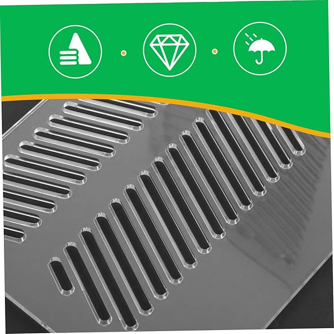 ORFOFE Aquarium Sand Barrier Fish Tank Partition Plate Acrylic Grid Divider Pump Protection Environment