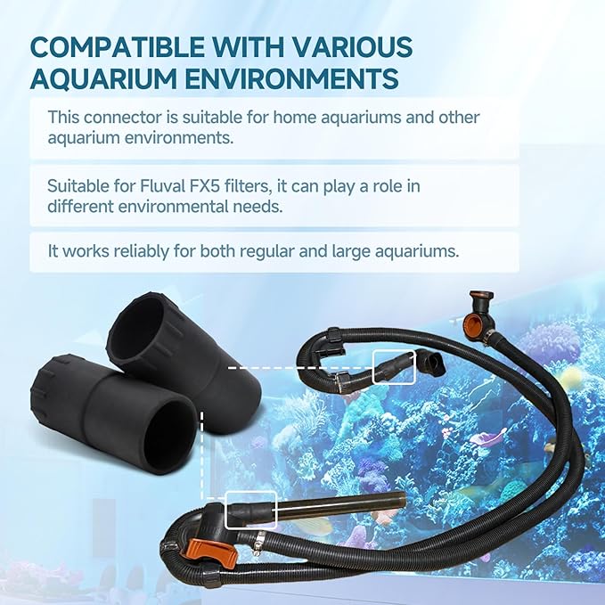 ( 2-Pack for A-218 Rubber Compatible with Fluval FX4/FX5/FX6 high-Performance Filters,Other Compatible with Fluval FX5 and A-242 Aquarium Filtration Systems