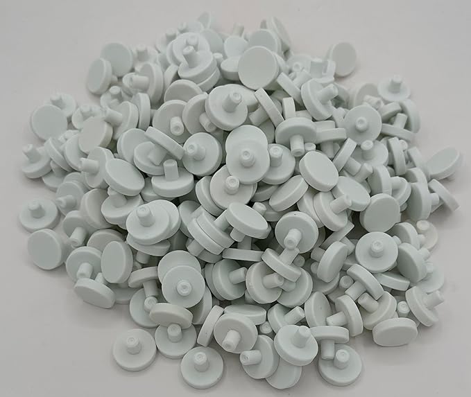 Awesome Aquatic Ceramic Coral Frag Plugs/Disks/Base Frag Plug Frag Plate Frag Disc (100 Pack 24 MM)
