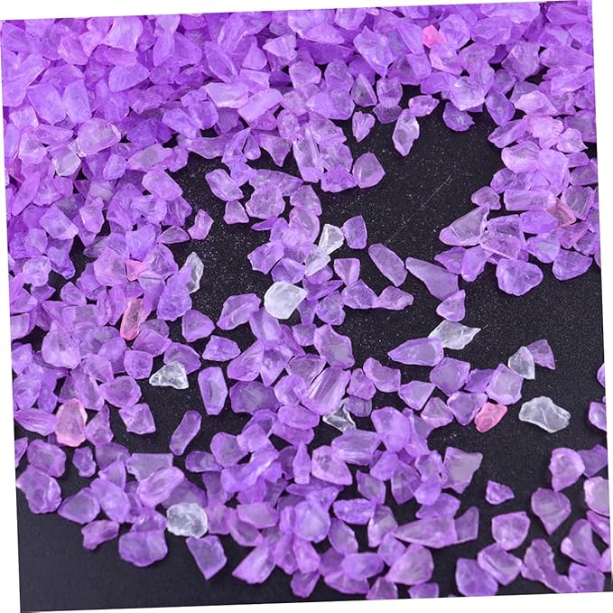 2pcs Glass Colored Sand Coarse Sand for Sandbox Decorative Micro Landscape Aquarium Fish Gravel