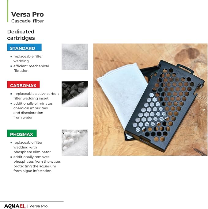 Aquael Versa Pro 60 Power Filter - Hang On Back Filter for Aquariums