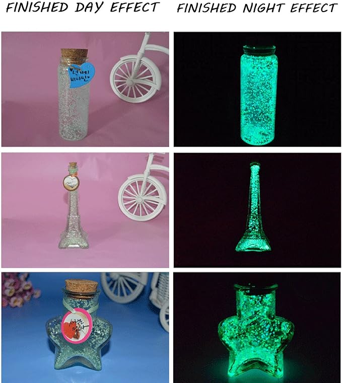 Eme-rald Glow in The Dark Gravel, DIY Decorative Luminous Stones, Glow in The Dark Garden Sand, Luminous Sand Stones Rocks for Yard and Walkways for Aquarium Fish Tank Decoration (Yellow Green)