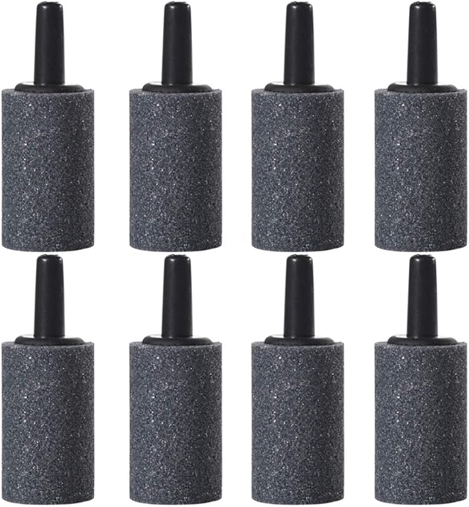 JIH Aquarium 50 Feet Standard 3/16" Black Flexible Airline Tubing with Black Plastic Connectors for Fish Tank,Terrariums, and Hydroponics
