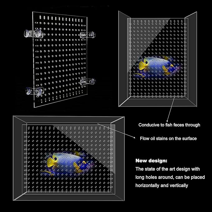 Fish Tank Divider 55 Gallon Clear, Aquarium Divider, Isolation Board with Suction Cups