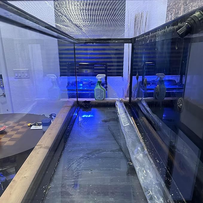 3.28 x 6.56 ft Clear Mesh Netting with 8 Traceless Screws, Plastic Cuttable Fish Tank Anti-Jump Protective Lid, Air Screen Net for Aquarium Covering