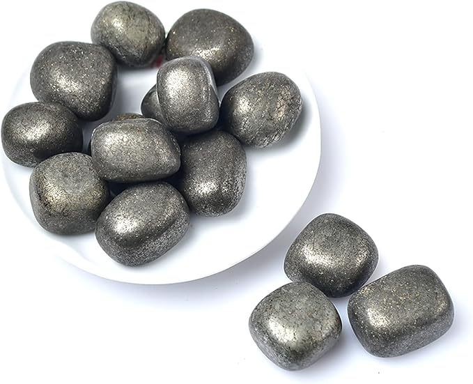 Natural Crystal Gravel Specimen Square Polished Aquarium Fish Tank Home Decoration,Pyrite,100g