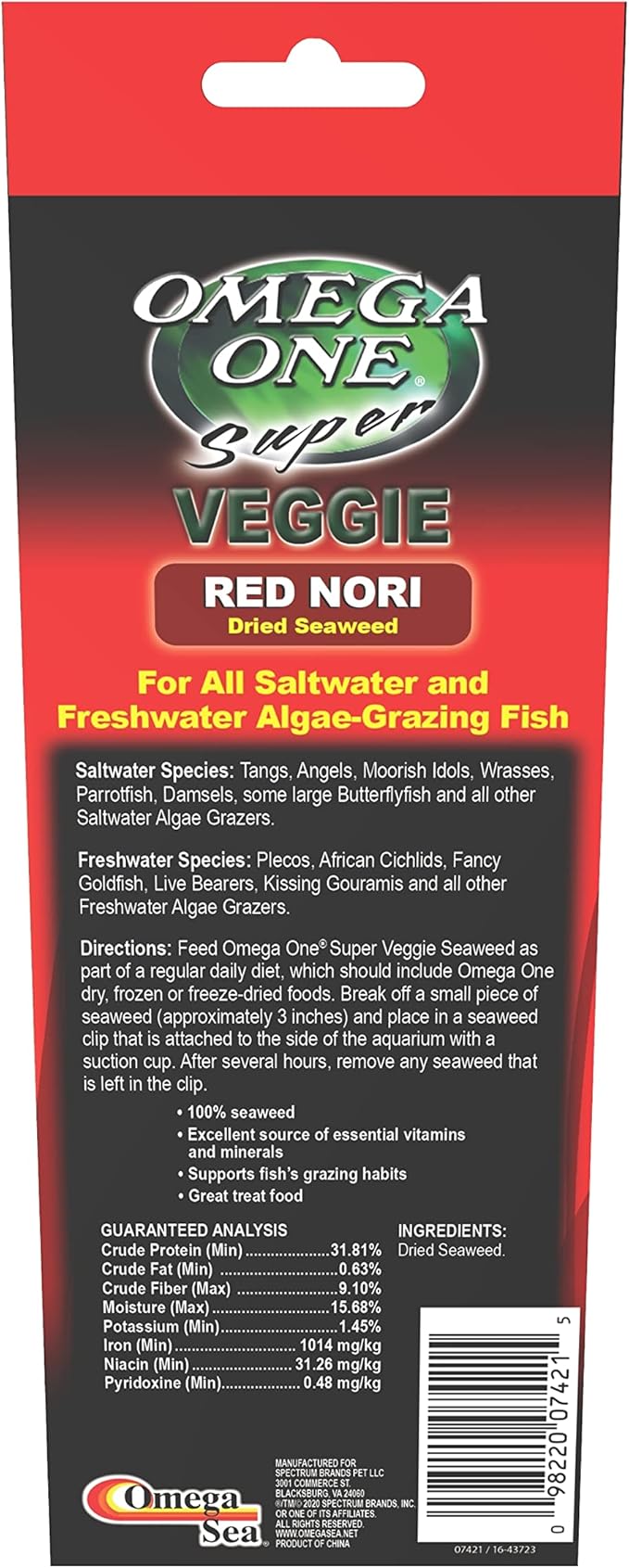 Omega One Super Veggie Red Seaweed (1 Box)