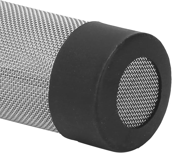 Aquarium Intake Filter Mesh Cover Fish Mesh Net Strainer Metal Pre Filter Tube Filter Accessory Stainless Steel Mesh Inflow Guard Intake Cover for Shrimp and Fish (Internal Diamete