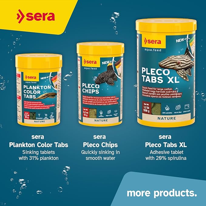 Sera Viformo Pleco Tabs 5.6 oz (250 ml) | Rich in gammarus & Seaweed Vitamins | Ideal for Bottom Feeders | No Artificial additives | Maintains Clear Water | 4% Protein-Rich gammarus