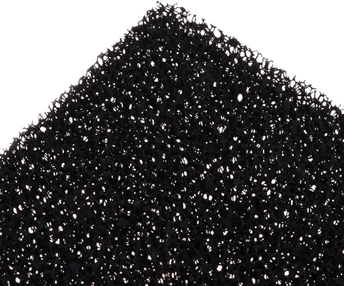 5 Pieces Aquarium Filter Media Activated Carbon Sponge Pad Replacement Foam Cut to Fit 5.1x5.1x0.4 Inch Heater Light Thermometers Gravel Sand Decorations Fish Tank Decorations Light