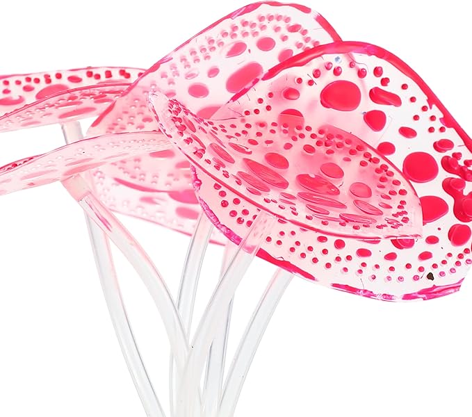 VOCOSTE Soft Silicone Glowing Aquarium Simulation Coral with Sucker, Fluorescence Aquatic Artificial Water Plants for Fish Tank Decoration, Pink