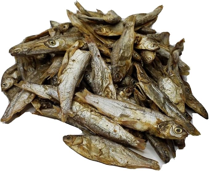 3"-5" Freeze Dried Fresh Water Fish - Perfect for Piranha, Monster Fish, Large Tropicals, Water & Land Turtles, Pond Fish, Cats, Rodents - 1-lb