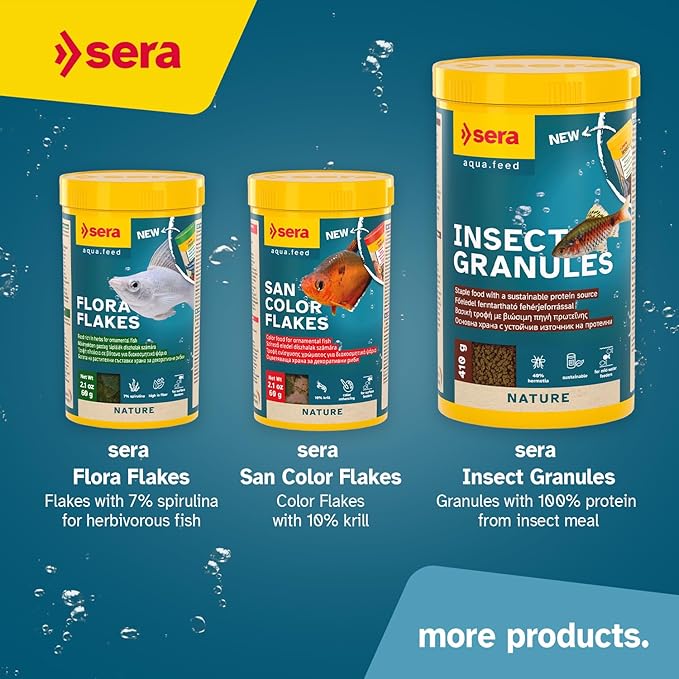 Sera Vipan Tropical Flakes 1,000 ml 7.4 oz (210 g) | Floating Fishfood with 4% Insect Protein & Probiotics | Aquarium Fish Food for Freshwater Aquariums
