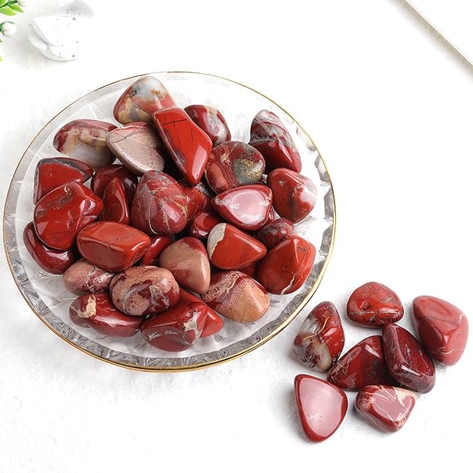 1PC Natural Crystal Amethyst Rose Quartz Gravel Irregular Polishing Minerals Specimen Stone Aquarium Home Decor,Red Jasper,1pc