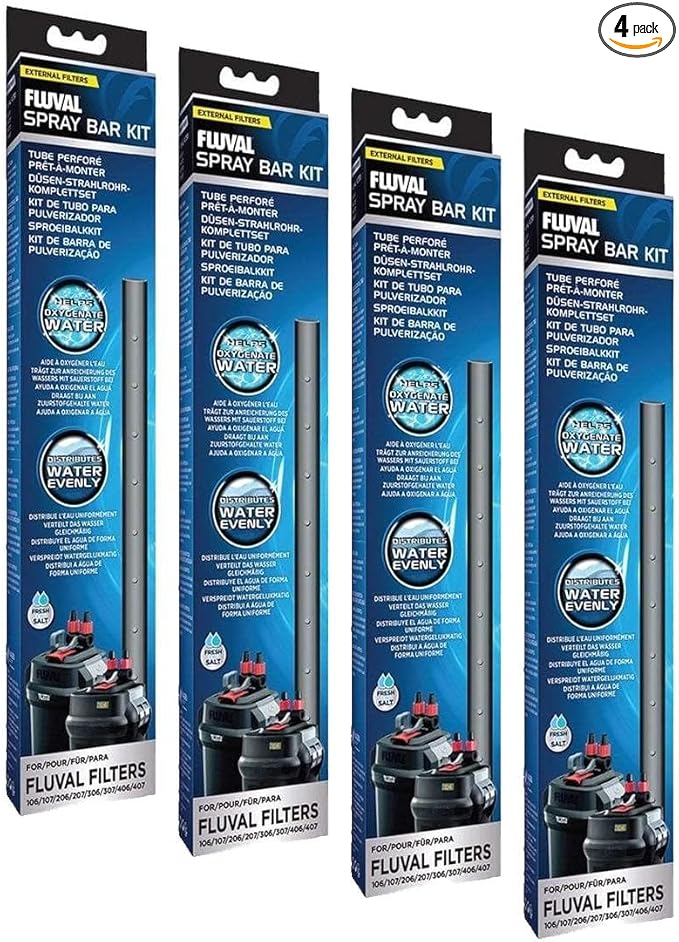 Fluval Spray Bar Kit, Aquarium Filter Accessory (Pack of 4)