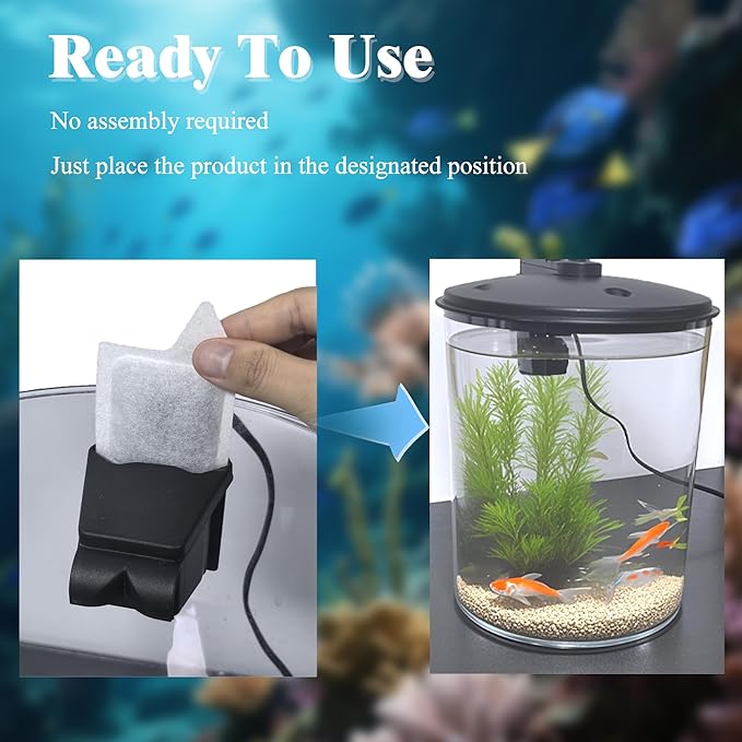 NEWKE 10 Pack XS Replacement Filter Cartridges for Tetra Whisper Extra Small Fish Tanks Filter, Extra Small Activated Carbon Replacement Cartridge for Aquarium Kits up to 3 Gallons