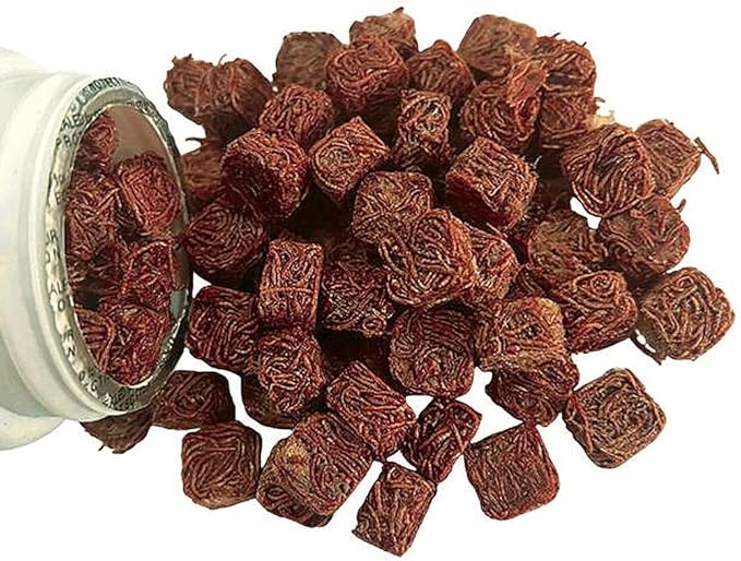 Blood Worms All Natural Tropical Fish Food for Small to Medium Sized Saltwater & Freshwater Fish - Betta Guppy Discus Cichlids Discus Goldfish Angel Fish
