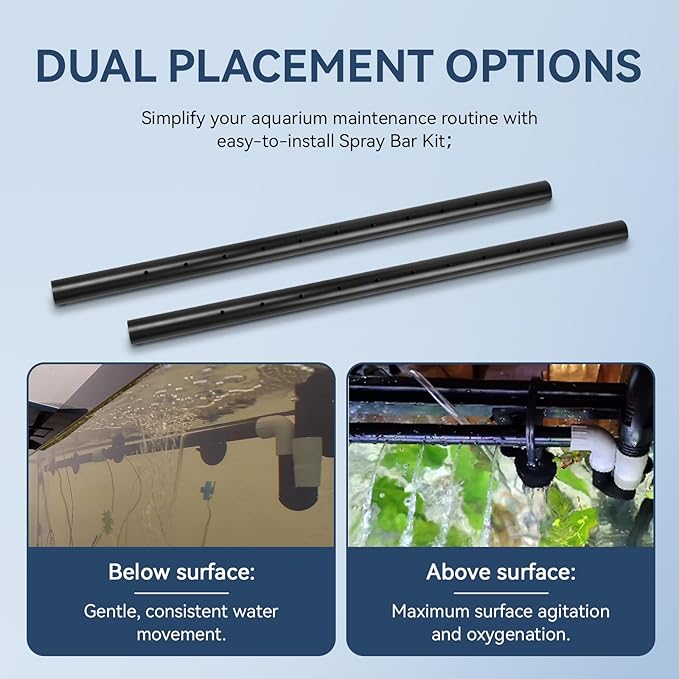 Aquarium Spray Bar Replacement for Fluval Spray Bar kit Compatible with Fluval 06, 07 Canister Filters, Aquarium Filter Water Aeration Accessory (Model: AHGA234)