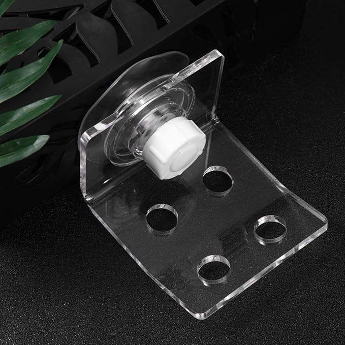 POPETPOP Frag Rack Coral Holder Acrylic Aquarium Fish Tank Glass - Small Reef Frag Rack 4 Hole Cover Clip Support Holder