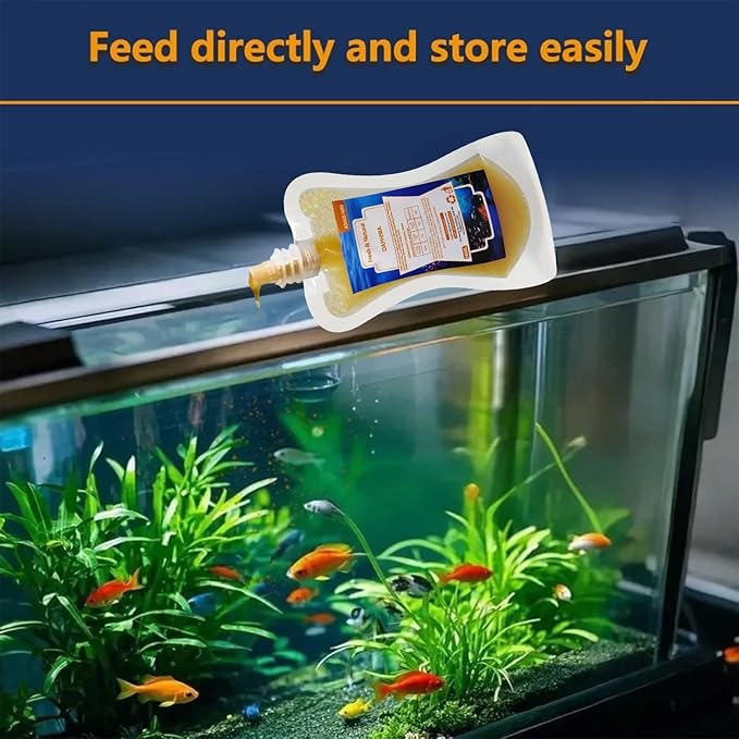 Daphnia, Instand Fish Food, 50ml Ready to Use Aquarium Fish Food, Non-Living, Food for Betta Saltwater Marine Freshwater Fish (Daphnia)