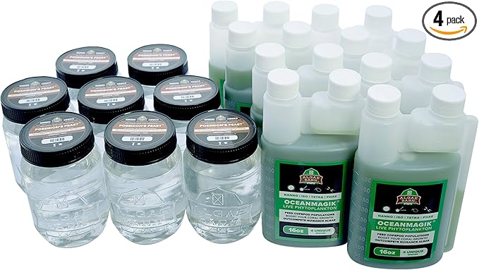 AlgaeBarn Live Copepods & Phytoplankton Combo Pack Tisbe & Tigriopus Pods + Live Phytoplankon (128oz, 21lbs) Pet Food