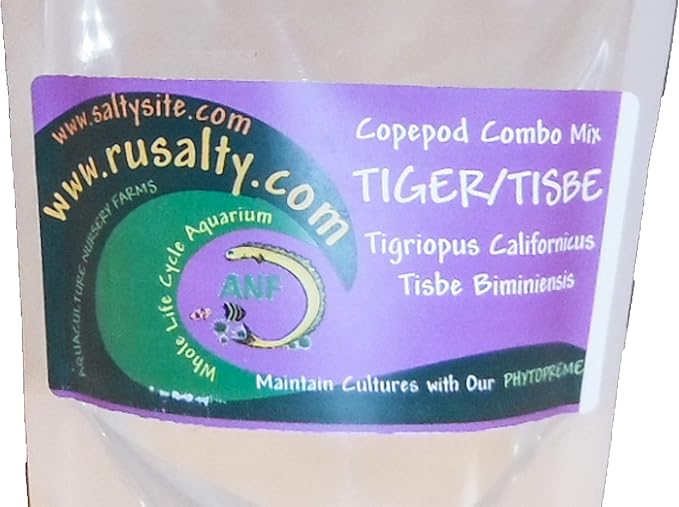 Copepods Tigger Pods Tisbe Copepods Mix 32oz. 6,000 Copepods Live Aquarium Fish Food