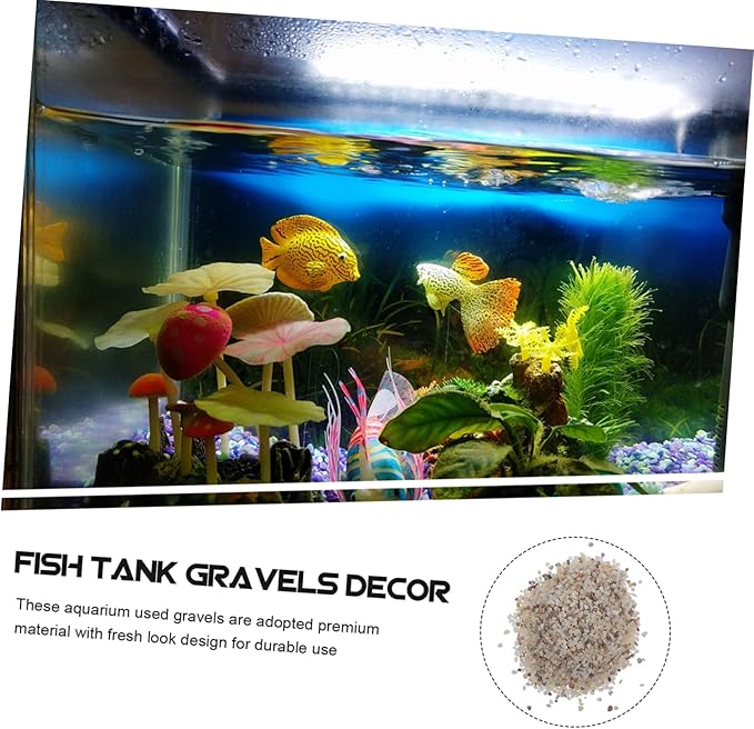 1set Natural Polished Gravel for Aquariums Colorful Decorative Sand Stone Smooth Substrate for Fish Tank Landscaping Safe for Fish for Aquatic Decor