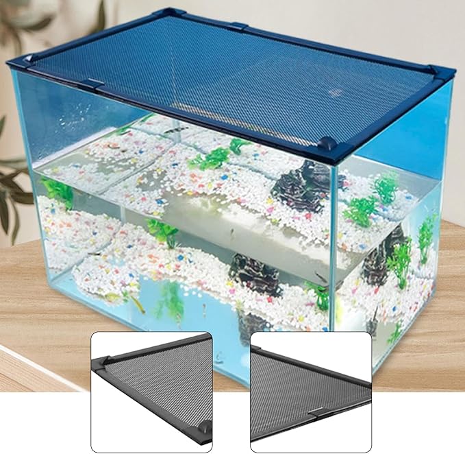Aquarium Tank Cover Replacement Net Equipment for Easy Setup DIY Mesh Lid Custom Fit Fish Tank Top