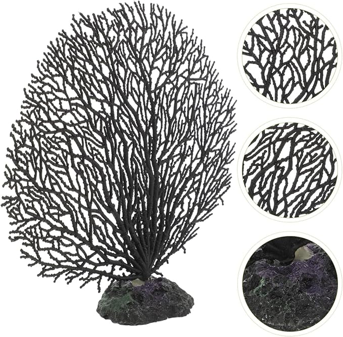 balacoo Faux Coral Decor for Aquarium Fish Tank Delicate Artificial Coral Plant 7.08In Desktop Tank Plant for Home and Office Landscape Decoration