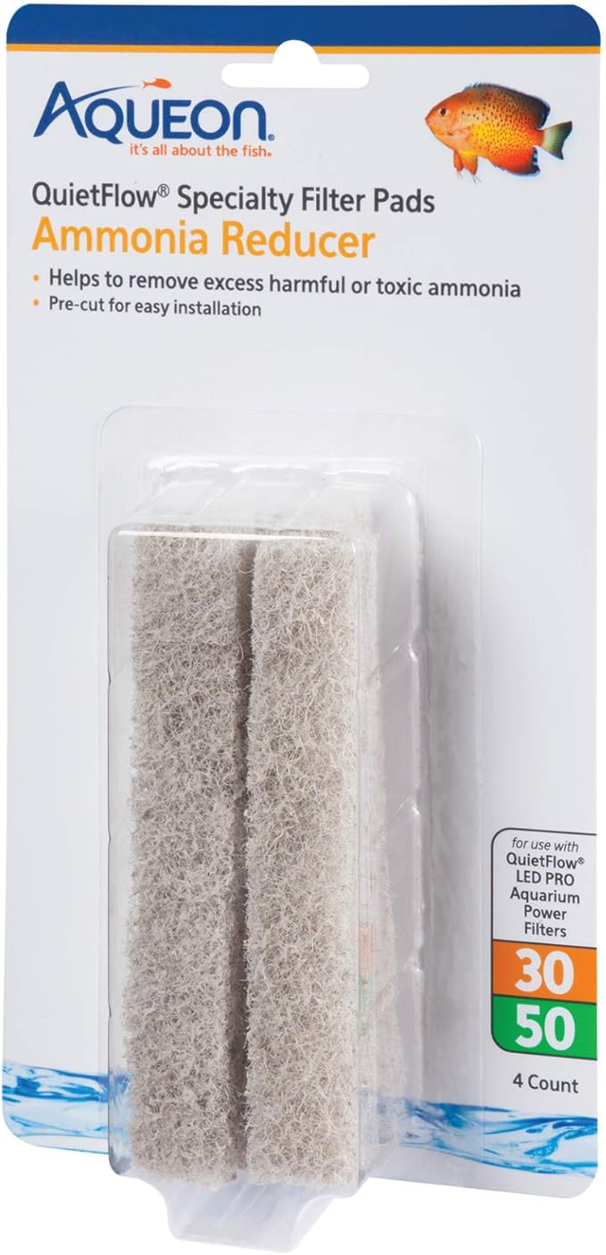 (3 Pack) Aqueon Ammonia Reducing Filter Pad