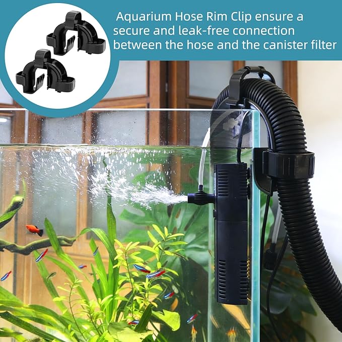 Maglu Rim Connector for Fluval FX4/FX5/FX6 Aquarium Filters - Aquarium Hose Fitting Rim Connector for FX4 Canister Filter, Replacement Part A20230, 2 Pack