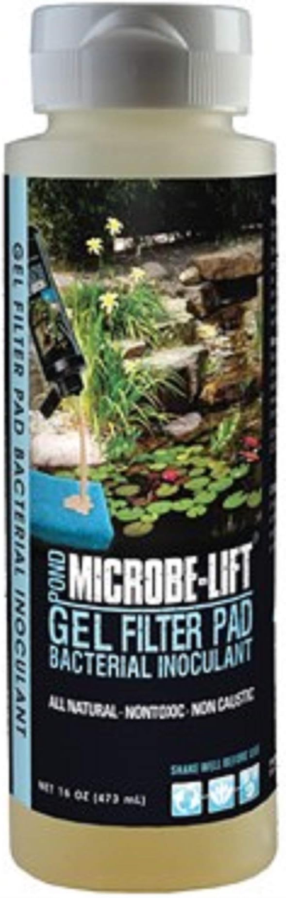 MICROBE-LIFT Microbe Lift 16-Ounce Pond Gel Filter Pad Bacterial Inoculant GEL16