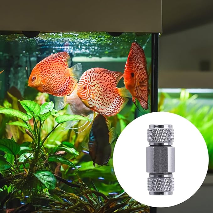 MiOYOOW Aquarium Check Valve, Anti-High-Pressure Fish Tank Air Pump Valves for Air CO2 Line 4MM Hose