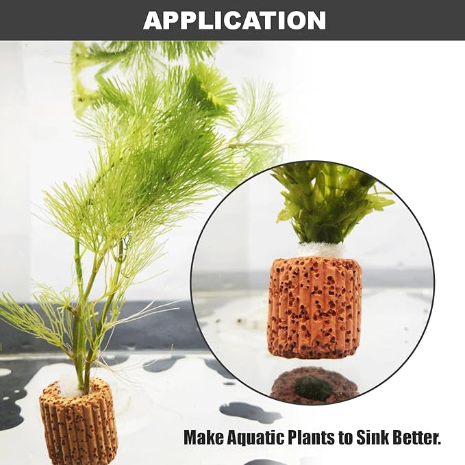 Aquatic Plant Fixed Ring Base, 10-Pack, 25mm Water Plant Cultivation Rings for Aquarium Landscaping and Ceramic Plant Pots