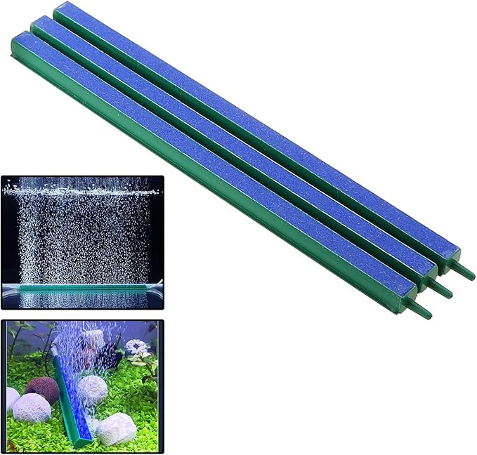 3PCS 12 Inch Aquarium Airstone Rods Fish Tank Bubble Stone Air Diffuser Rod Aquarium Oxygenation Pump Accessories Airstone Decorative Landscaping Suitable for Hydroponic Systems