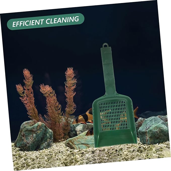 GANAZONO Multifunctional Fish Tank Sand Shovel for Efficient Aquarium Cleaning Ergonomic Design for Gravel and Sediment Removal Plastic Handheld Tool for All Fish Tanks