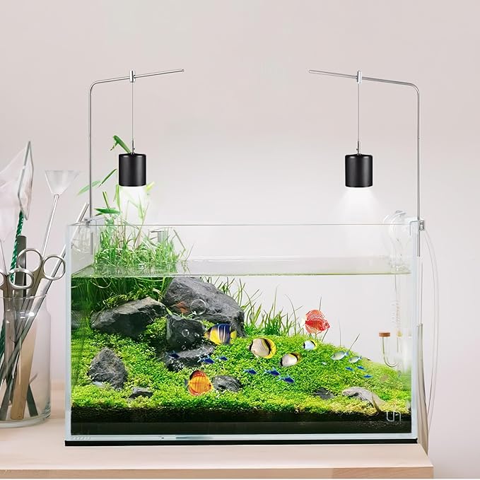 Alipis Adjustable Aquarium Light Stand Rack for Fish Tanks 15.74X9.84X0.19In Hanging Bracket for Aquarium Light Mount and Aquatic Plant Lighting Holder