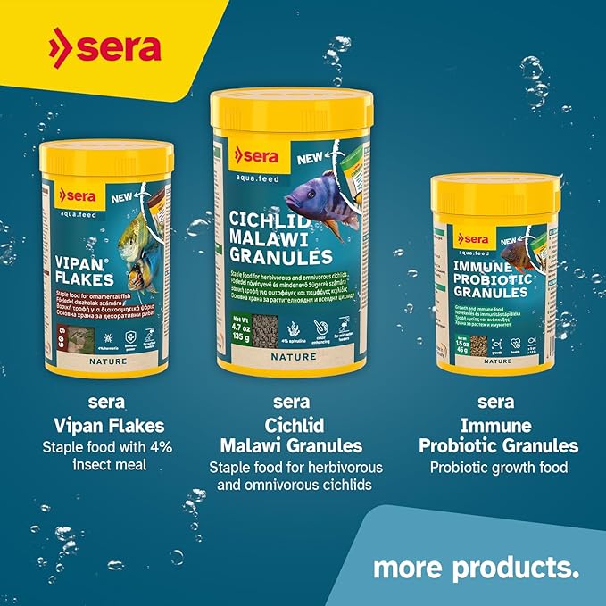 Sera O-Nip Stickies 24 Tabs 0.6 oz | Complete Feed for All Ornamental Fish | Adhesive Tablets Stick to The Aquarium Glass | High Protein | No Dyes & Preservatives | with Bloodworms, Krill & Tubifex
