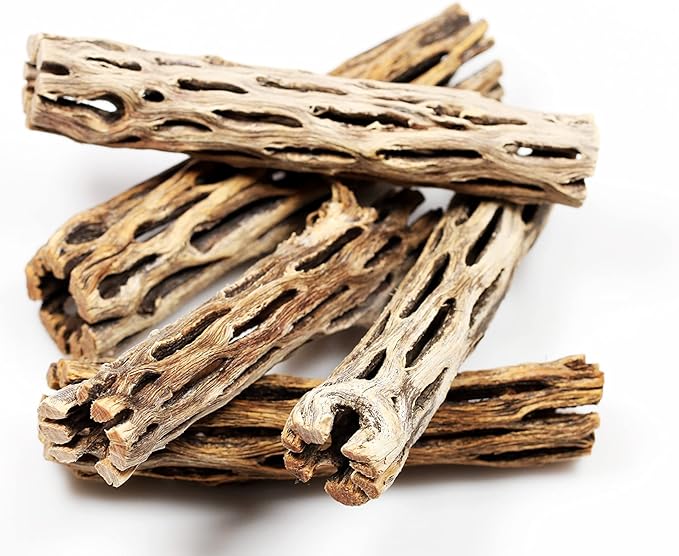 Premium Natural Cholla Wood for Aquarium Decoration, Hermit Crabs, Shrimps (4” Long) (15 Pack)