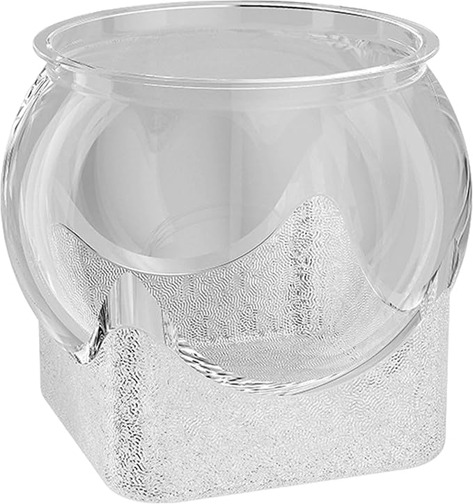 Fish Bowl P-lastic Aquarium with Clear Clarity, Shatterproof Round Betta Fish Tank Home Décor, Desktop Aquarium for Betta Fish/g-oldfish