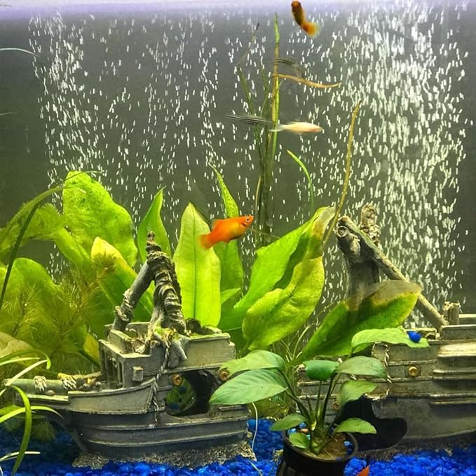 Saim 16 inch Aquarium Air Stone Bar, 2 Piece Bubbles Release Oxygen Diffuser Bar, Fish Tank Mineral Air Bubble Air Stone Bar for Nano Air Pump Small Bucket and Fish Tank