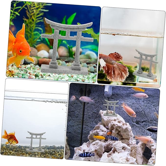balacoo Outdoor Stone Craft Fish Tank Decor Aquarium Ornament Sand Table DIY Ornament Garden Statues