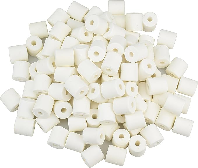 Aquarium Ceramic Ring Bio Ceramic Media Ring for Aquarium Filter Replacement Biological Material Remover for Aquarium Fish Tank Pond Filter